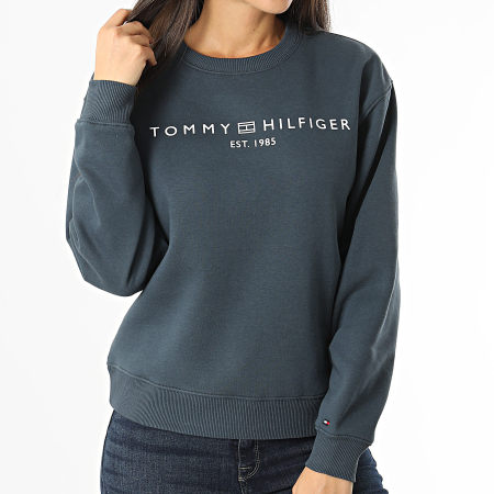 Tommy Hilfiger - Sweat Crewneck Femme Reg Corp Logo 9791 Gris Anthracite