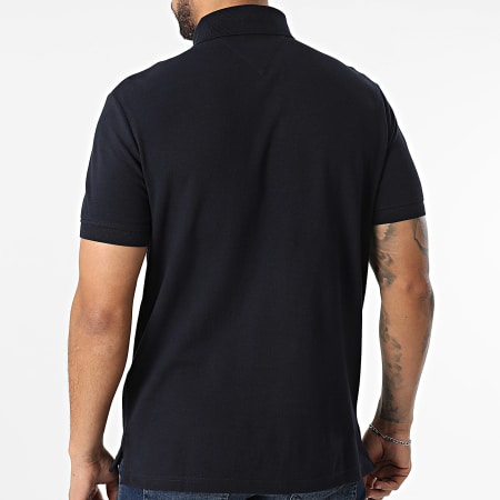 Tommy Hilfiger - Polo Manches Courtes Hilfiger Chest Insert 8130 Bleu Marine