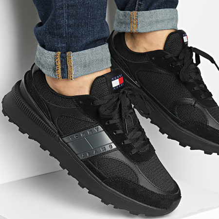 Tommy Jeans - Baskets Technical Runner Essential 1537 Black