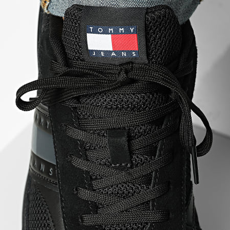 Tommy Jeans - Zapatillas Technical Runner Essential 1537 Negro