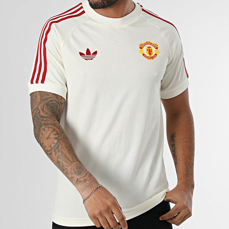 Adidas Originals Tee Shirt Manchester United FC IY0045 Beige LaBoutiqueOfficielle