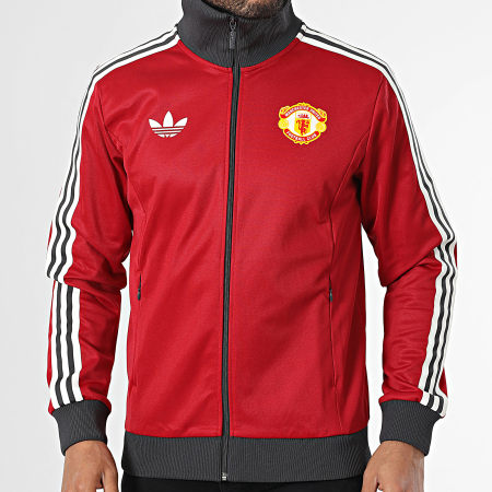 Adidas Originals - Sweat Zippé Manchester United FC IY0055 Rouge