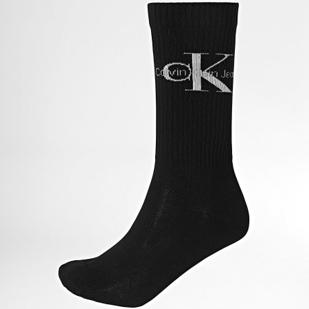 Calvin Klein - Lote de 4 pares de calcetines 701229453 Negro Blanco