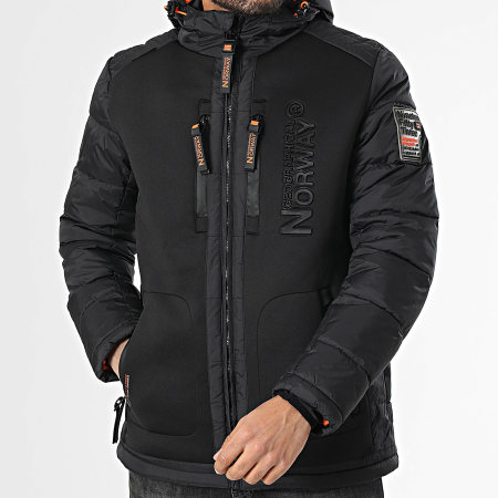 Geographical Norway - Veste Zippée Capuche Beachwood Noir
