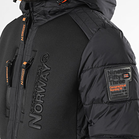 Geographical Norway - Veste Zippée Capuche Beachwood Noir