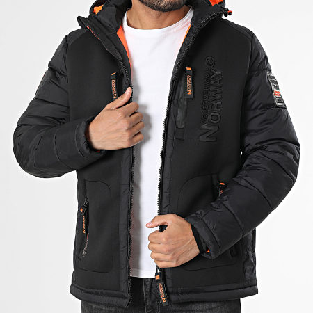 Geographical Norway - Veste Zippée Capuche Beachwood Noir