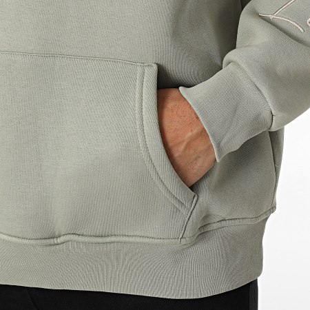 Ikao - Sweat Capuche Vert Kaki Clair