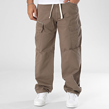 Ikao - Pantalones cargo marrones
