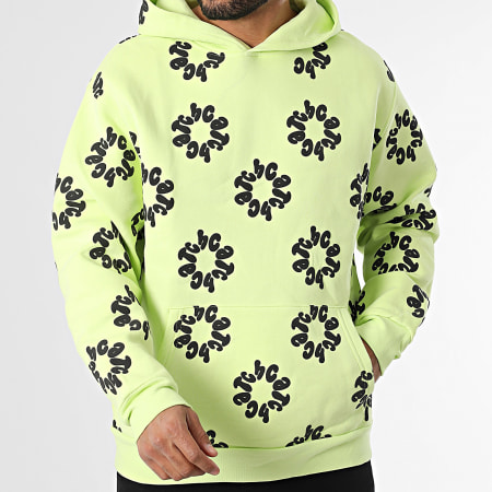 Lime Green Hoodie Hoodie Fosforescente Ikao Sudadera Con Capucha