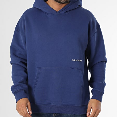 Ikao - Sweat Capuche Bleu Marine