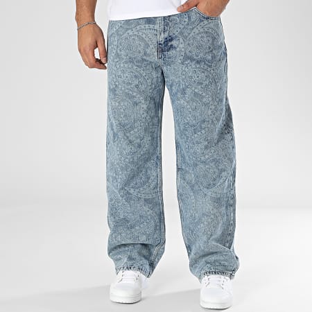 Ikao - Regular Jeans Azul Denim Bandana