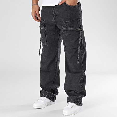 Ikao - Pantalones cargo negros