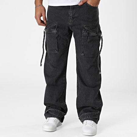 Ikao - Pantalones cargo negros