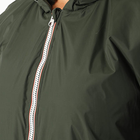 Only - Chaqueta de mujer con capucha y cremallera Fry Fur Verde caqui