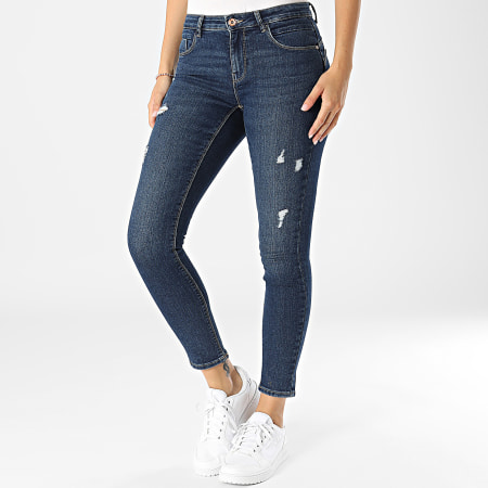 Only - Jean Skinny Femme Daisy Bleu Brut