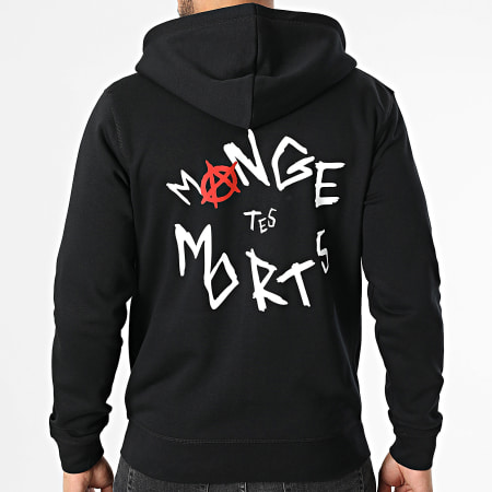 Seth Gueko - Sudadera con capucha y cremallera Barlou Scribble Negro