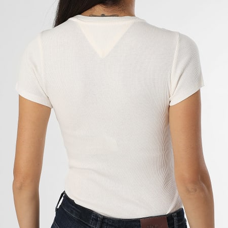 Tommy Jeans - Camiseta de mujer Varsity Tee 9435 Beige claro