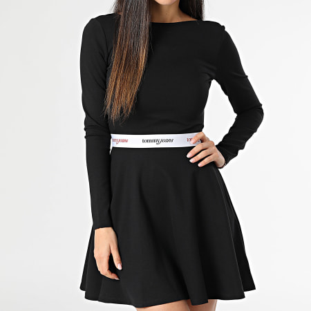Tommy Jeans - Women's Tape Fit Flare Skater Dress 9465 Black - Ryses
