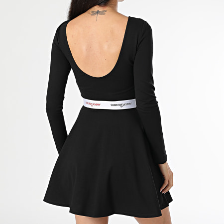slim fit dress slacks Black Mini Flared Skater Dress main image 0