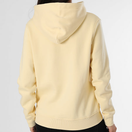 Tommy Jeans - Sweat Capuche Femme Regular Linear 7324 Jaune Clair