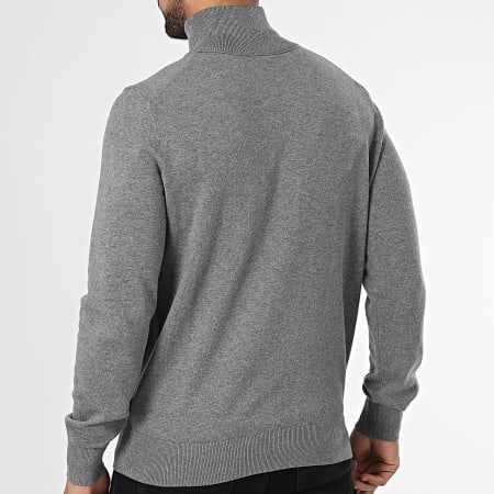 BOSS - Kanobix Zipped Neck Sweater 50527585 Grey - Ryses