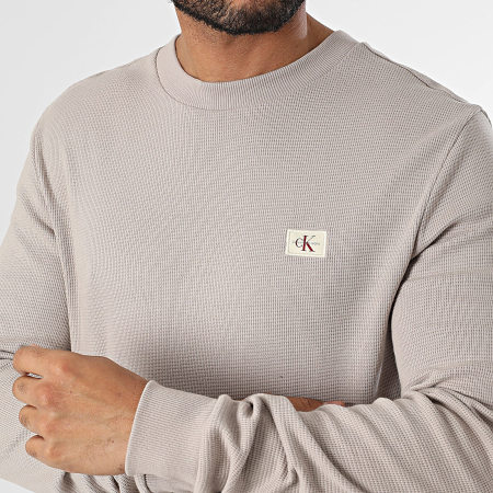 Calvin Klein - Sudadera con cuello redondo 7117 Topo