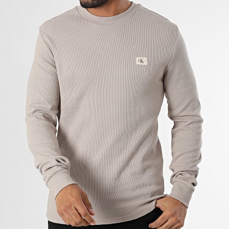 Calvin Klein - Sudadera con cuello redondo 7117 Topo