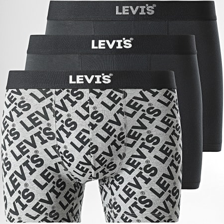 Levi's - Lot De 3 Boxers 701229546 Noir Gris
