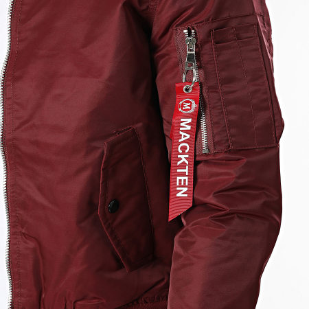 Mackten - Veste Bomber Bordeaux