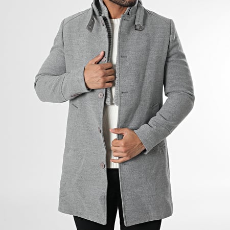 Mackten - Manteau Gris Chiné