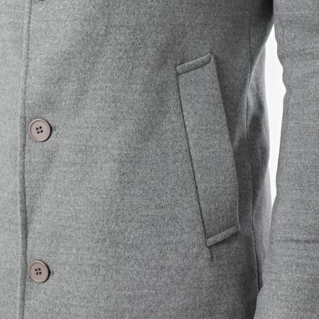 Mackten - Manteau Gris Chiné