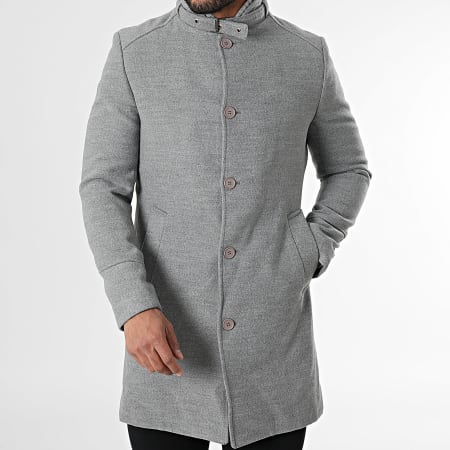 Mackten - Manteau Gris Chiné