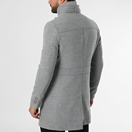 Mackten - Manteau Gris Chiné