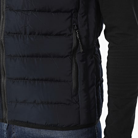 Mackten - Chaqueta azul marino sin mangas y con capucha