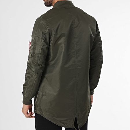 Mackten - Veste Longue Vert Kaki