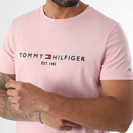 Tommy Hilfiger 1797 Maglietta con logo rosa Ryses