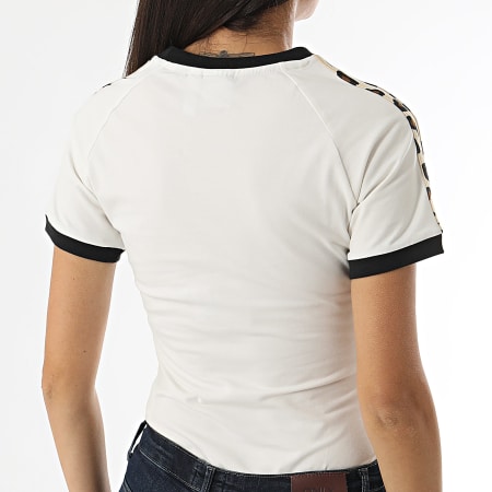 Adidas Originals - Tee Shirt Femme IW8474 Blanc Beige Leopard