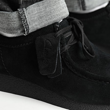 Clarks - Wallabee Evo Black Suede shoes - Ryses