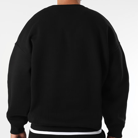 Final Club - Conjunto de sudadera y pantalón de chándal con cuello redondo delantero Embleme Negro