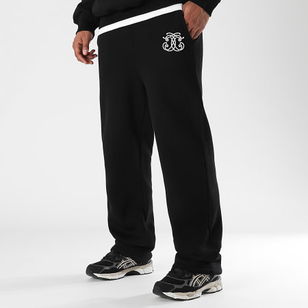 Final Club - Conjunto de sudadera y pantalón de chándal con cuello redondo delantero Embleme Negro