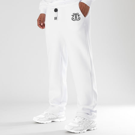Final Club - Conjunto de sudadera y pantalón de chándal con cuello redondo delantero Embleme Blanco