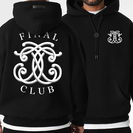 Final Club - Sudadera con capucha Embleme Back Negra