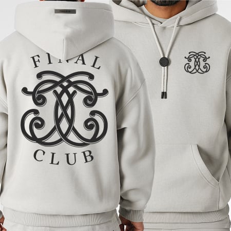 Final Club - Sudadera con capucha Embleme Back Gris