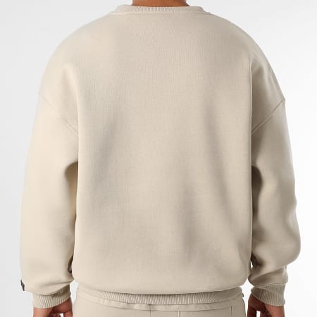Final Club - Sudadera cuello redondo Embleme Front Beige