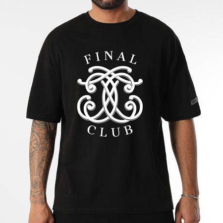 Final Club - Tee Shirt Oversize Large Embleme Front Negro