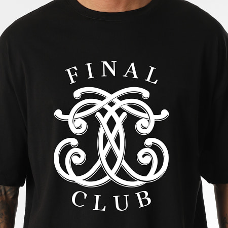 Final Club - Tee Shirt Oversize Large Embleme Front Negro