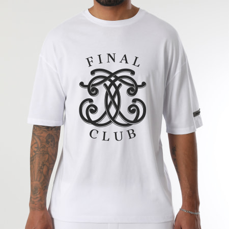 Final Club - Tee Shirt Oversize Large Embleme Front Blanco