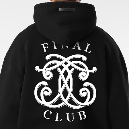 Final Club - Sudadera con capucha y cremallera Embleme Negro