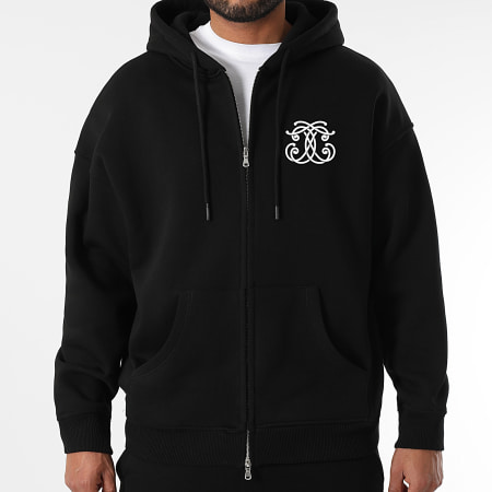 Final Club - Sudadera con capucha y cremallera Embleme Negro