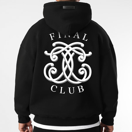 Final Club - Sudadera con capucha y cremallera Embleme Negro